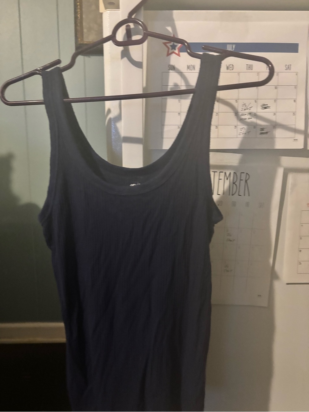 Aerie Women's Ribbed Tank Top - Navy